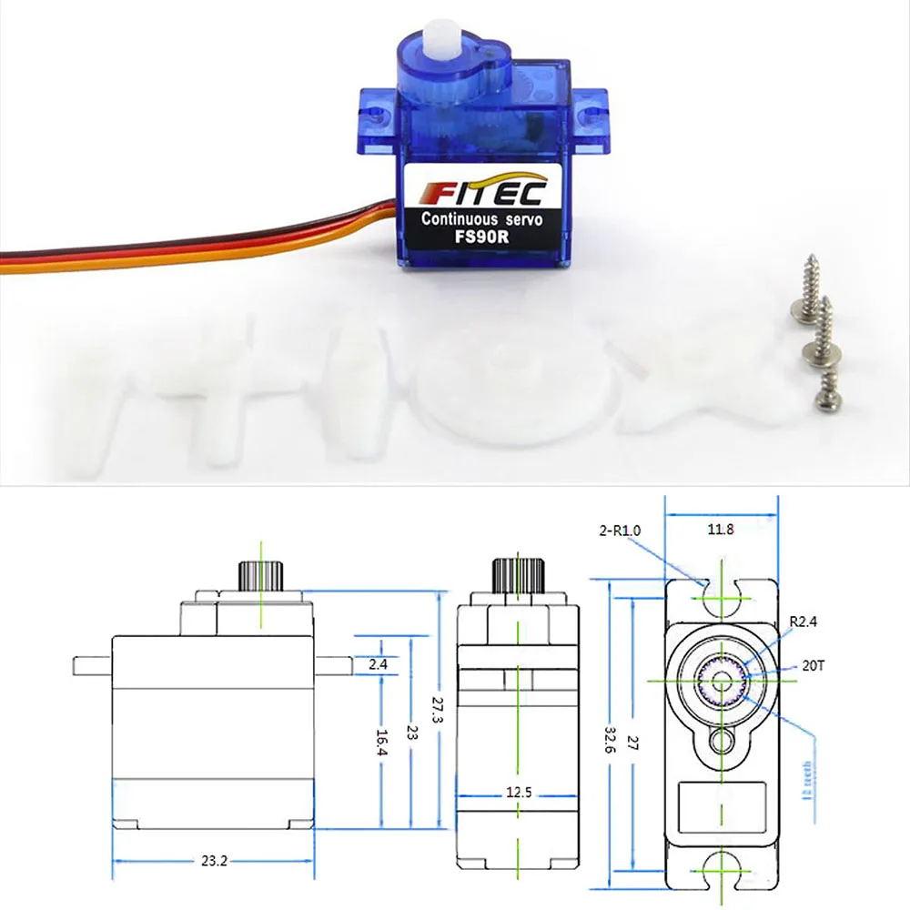 Feetech Mini FS90R Micro Servo – Diy Automation Bewertung und Preis