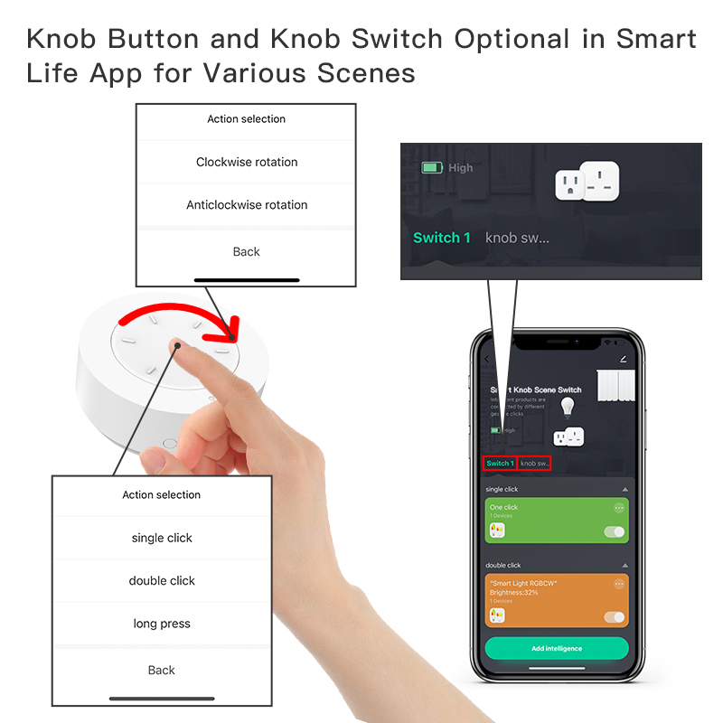 Intelligenter ZigBee-Drehschal – Home Automation Technology Bewertung und Preis