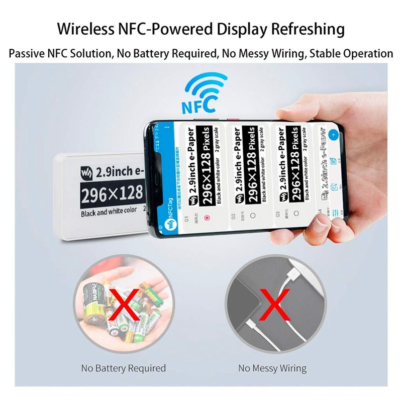 Neues 2,9 Zoll kabelloses NFC- – Display Epaper 2.9 Bewertung und Preis
