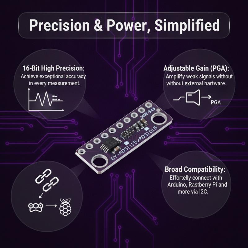 ADS1115 Einstellbares Verstärk – Home Automation Systems Diy Bewertung und Preis